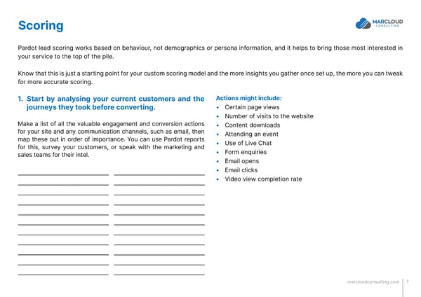 Pardot Scoring and Grading Worksheet - Page 7