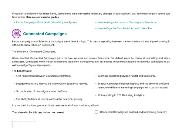 Marketing Champions Guide to Measuring Pardot ROI - Page 12