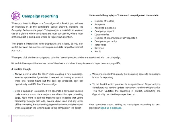 Marketing Champions Guide to Measuring Pardot ROI - Page 20