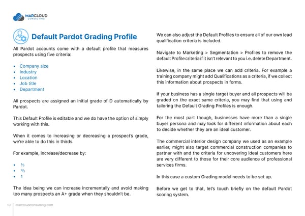 MCAE Pardot Scoring and Grading That Works - Page 10