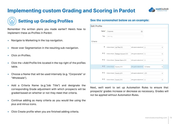 MCAE Pardot Scoring and Grading That Works - Page 19