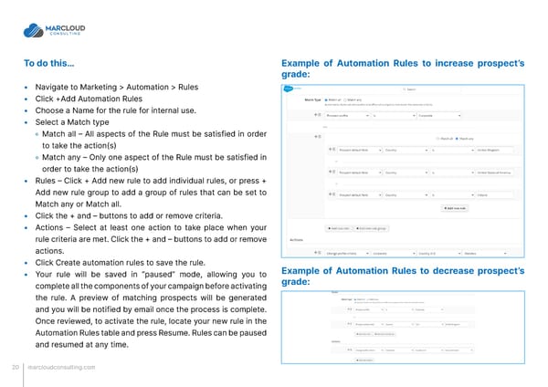 MCAE Pardot Scoring and Grading That Works - Page 20