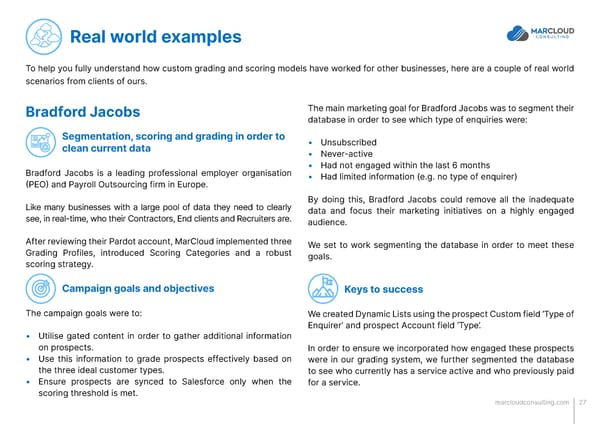 MCAE Pardot Scoring and Grading That Works - Page 27