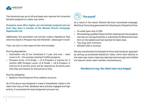 MCAE Pardot Scoring and Grading That Works - Page 30