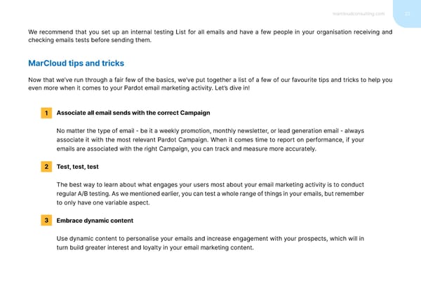 The Expert’s Guide to Great Pardot Email Marketing - Page 22